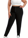 Sauna Leggings Combinaisons pour femmes Sweat Pantalons Haute Compression Slimming Thermo Waist Tr