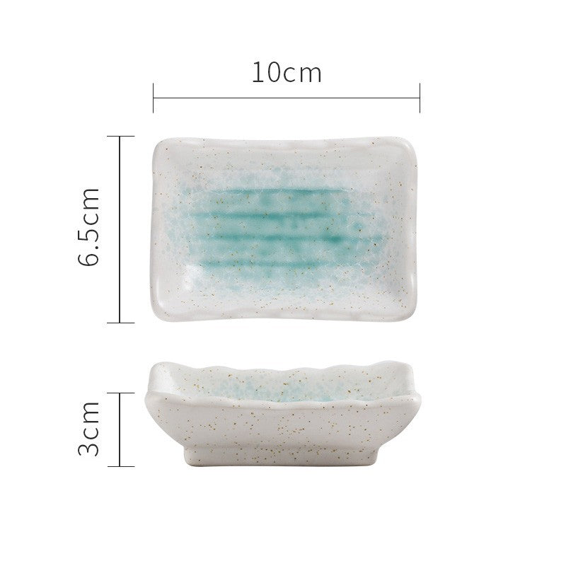 Assortiment de sauce céramique japonaise Plaque plate de ménage