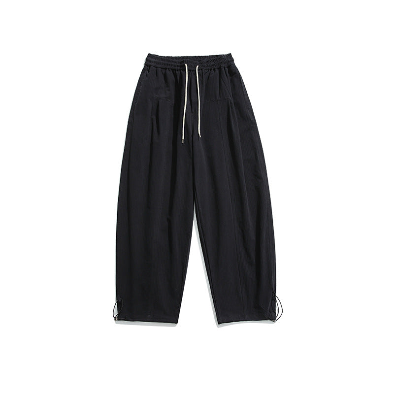 Solid Color BASIC Pantalon casual style japonais Rétro