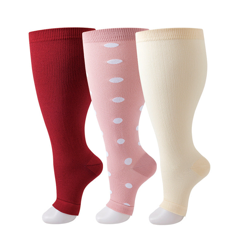 Chaussettes à compression de plus grande taille