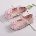 Chaussures Princesse PU en cuir Bow Flower Girl