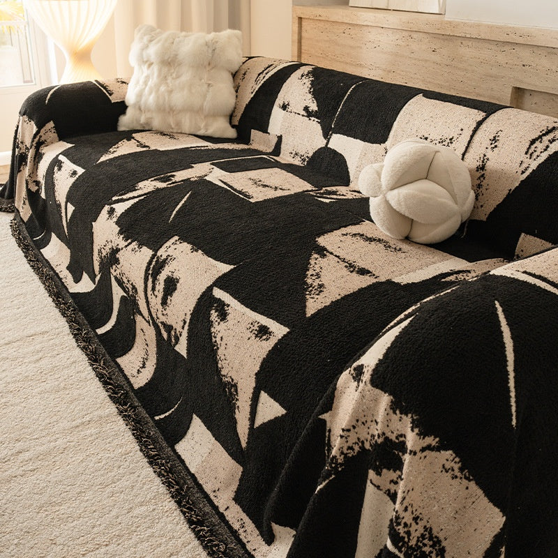Demi-plush poids lourd Automnehiver Couverture entièrement antidérapante