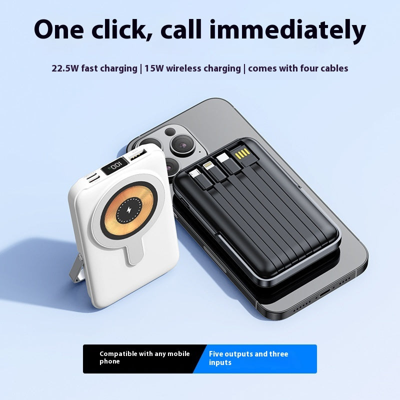Large Capacity Spring Magnetic Self-Contained Power Bank