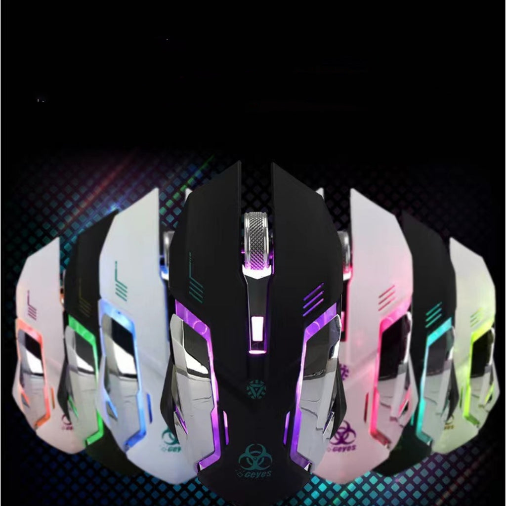 Wireless Rechargeable Mouse Notebook Desktop Home Office Universal Gaming Mute Luminous