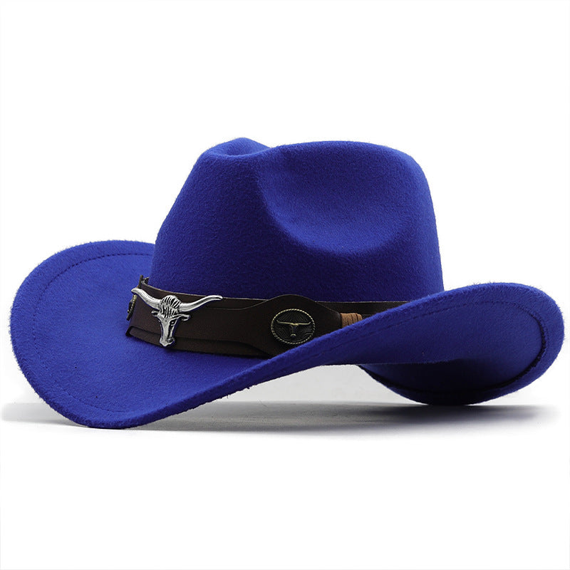 Chapeau de la mode Woolen Western Denim Top