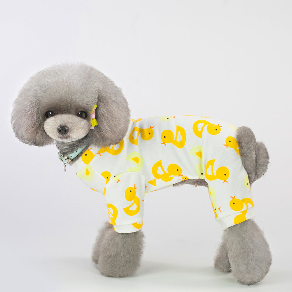 Vêtements pour animaux de compagnie Pyjama de cinq couleurs