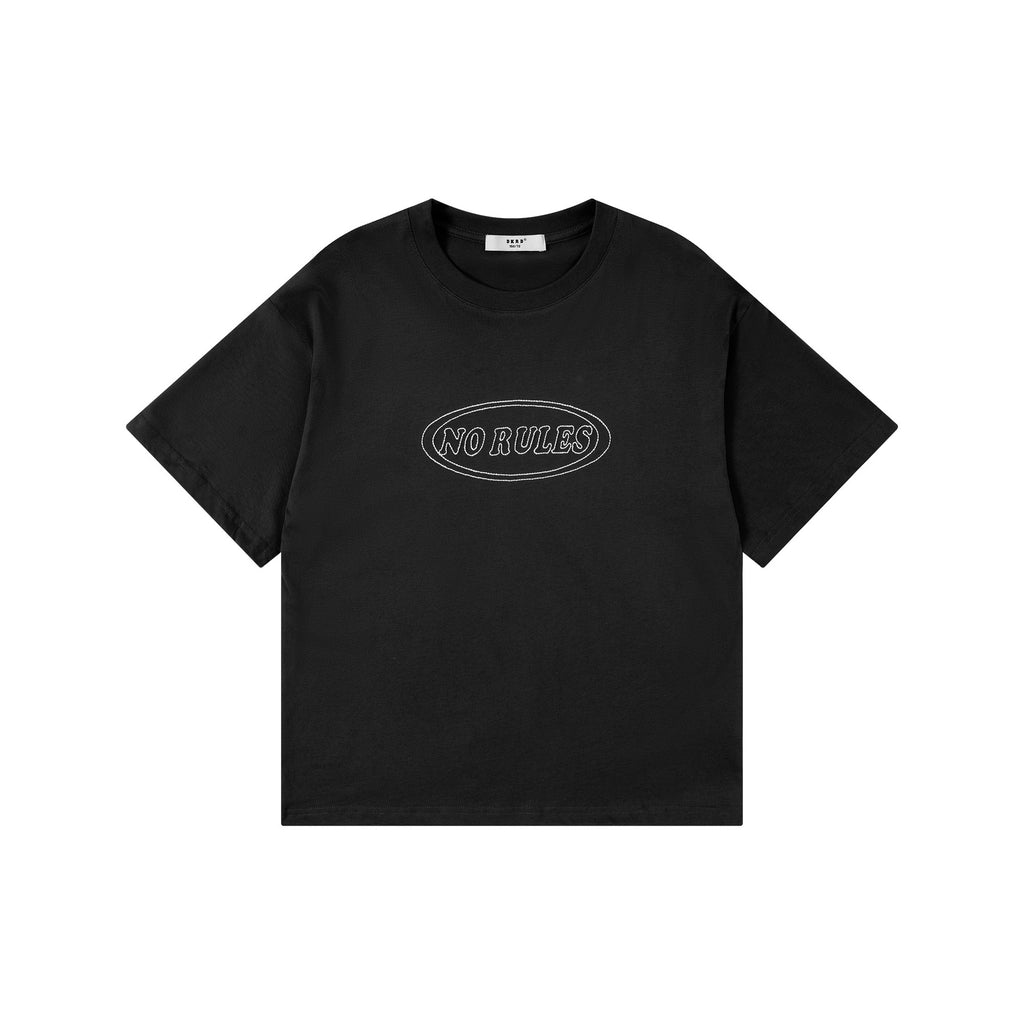 DK Vêtements à manches courtes de style américain brodés rétro pour enfants