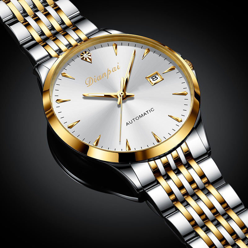 Men's Automatic Mechanical Watch with Simple Dial
