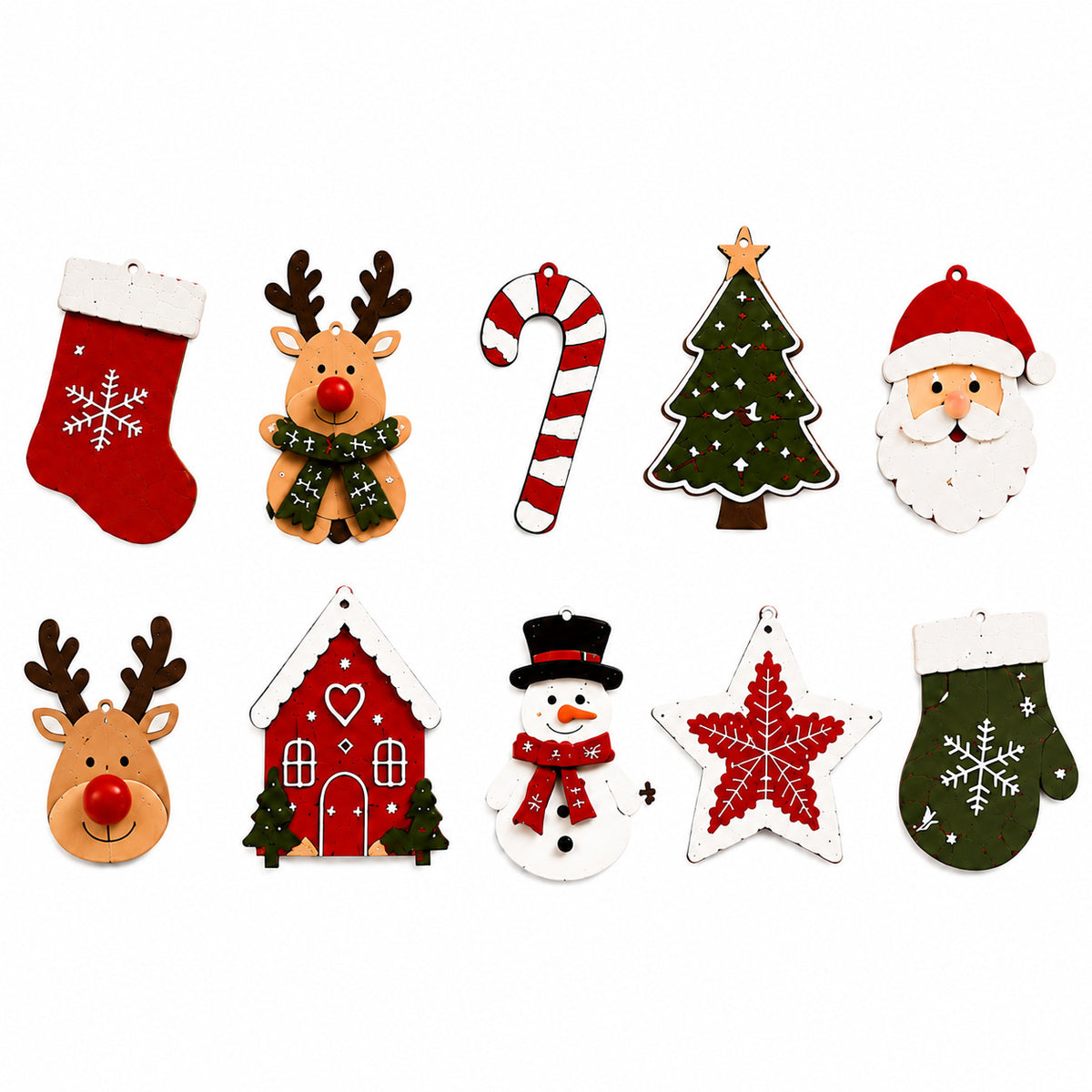 Bannière pendentif en bois décoratif de Noël