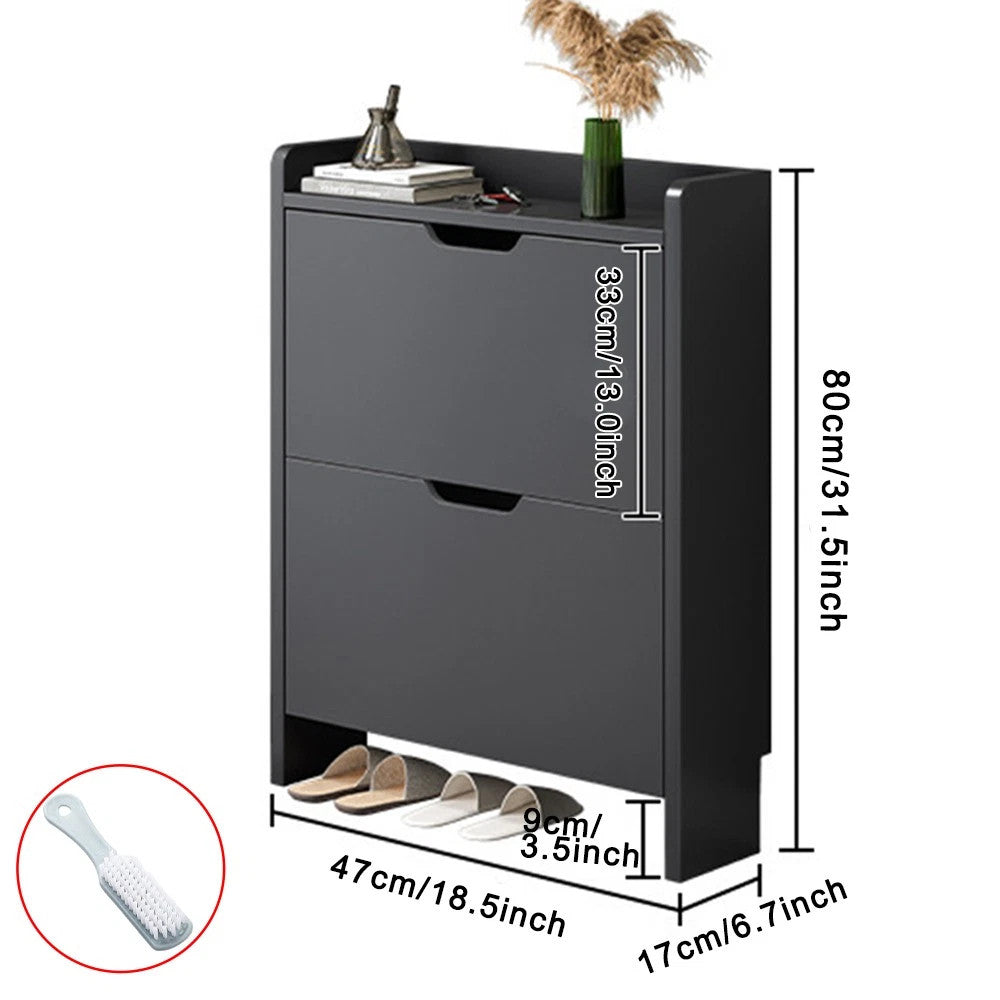 2 tiroirs chaussures rack chaussures rangement armoire en bois armoire organisateur support