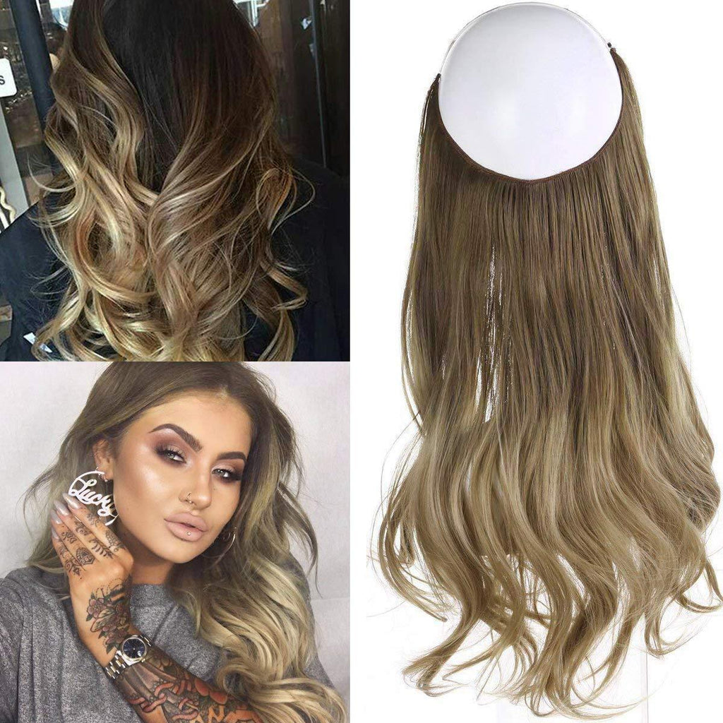 Ligne de pêche pour femmes Grande vague Multicolore Gradient Hair Extensions