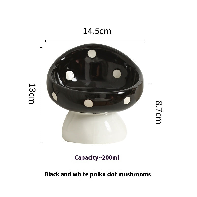 Cat Bowl Céramique Oblique Protection de la bouche Spine Cervical Boire Bol Grain