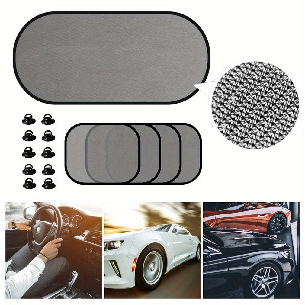 Fenêtre latérale Sunshade Sock Screen Shade Pack de 5 blocs Rayons de soleil pour garder l'intérieur de la voiture Cool