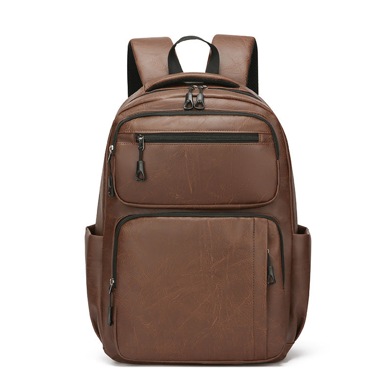 Sac à dos noir multi-espaces simple d'affaires homme grande capacité