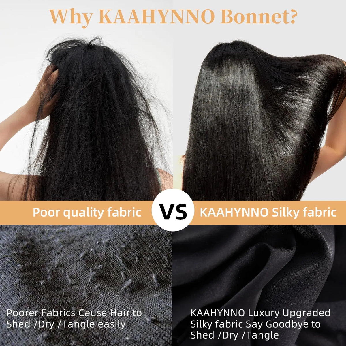 Silk bonnet for sleepy women