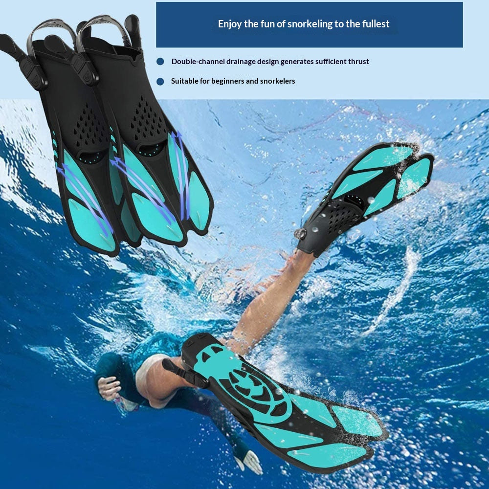 Snorkeling professionnel hommes et femmes haute élasticité durable ajustable courte Fins