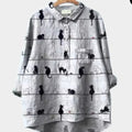 Cou rond imprimé pour femmes Casual Plus