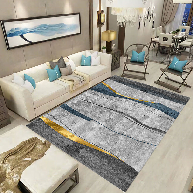 European Geometric Floor Mat for Home Use