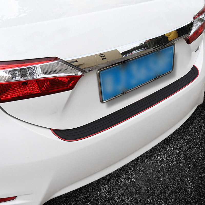 Voiture Arrière Boot Bumper Sill Protection du corps Protecteur de plaque en caoutchouc Trim Strip Cover UK.
