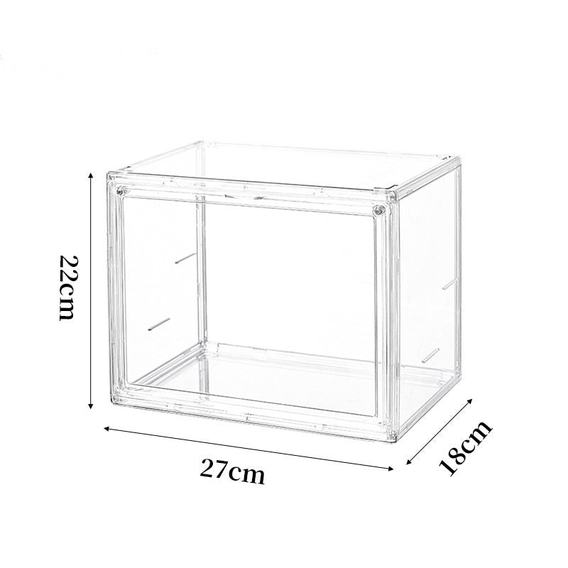 Boîte de rangement transparente antipoussière en acrylique à haute transparence