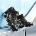 Camouflage occasionnel des femmes Augmentation des sneakers