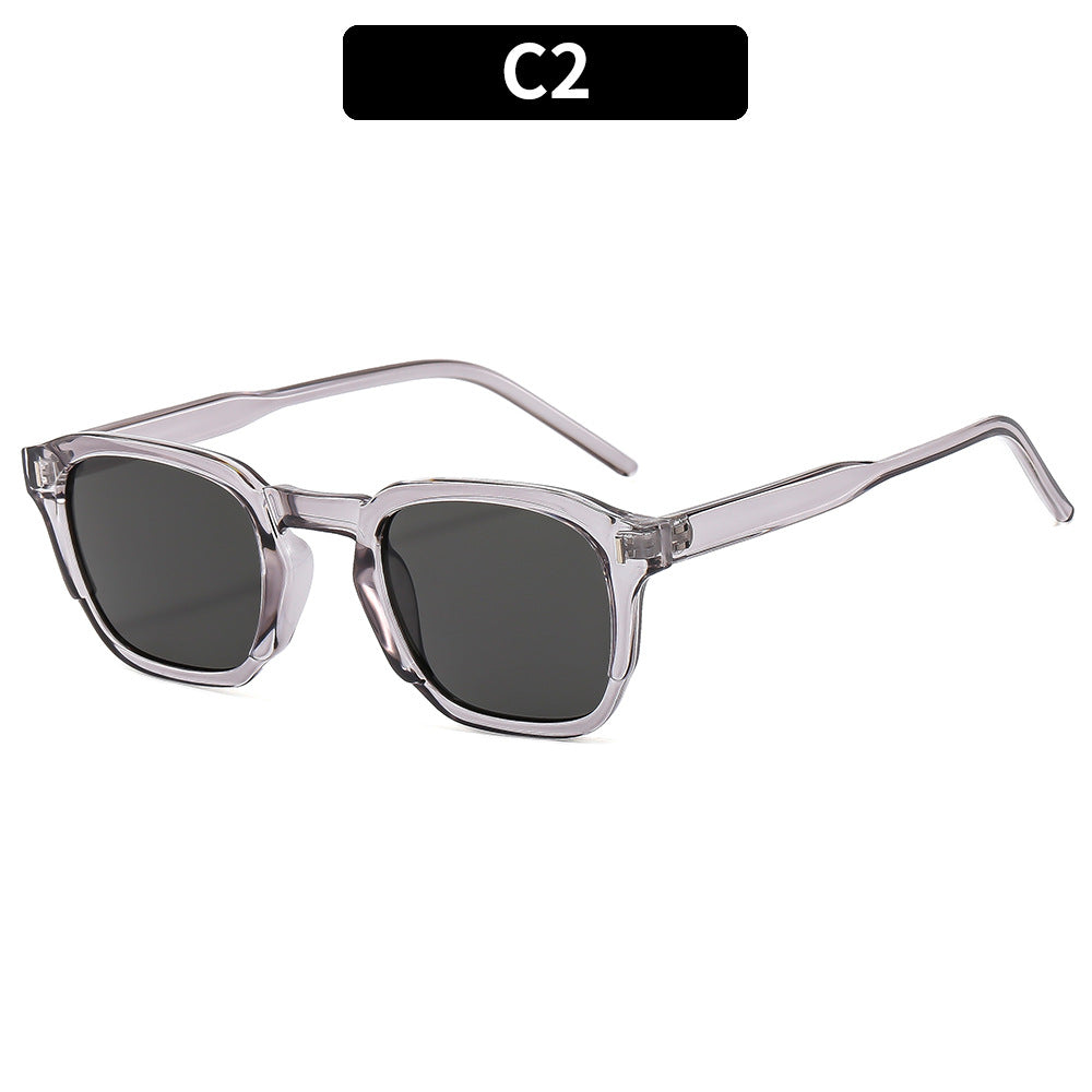 Square Retro Internet Street Shooting Avancé Simple Trendy Lunettes de soleil