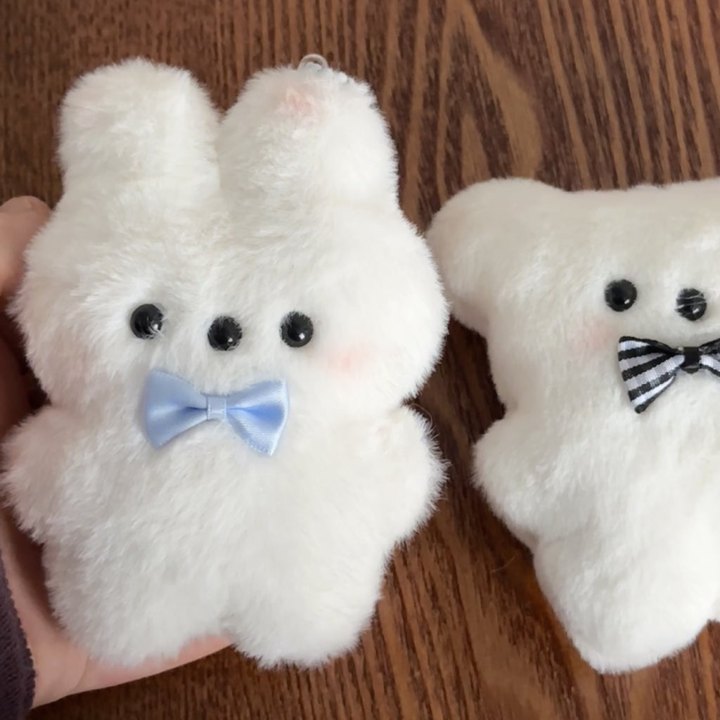 Mignon petit ours peluche charme lapin porte-clés filles sac pendentif