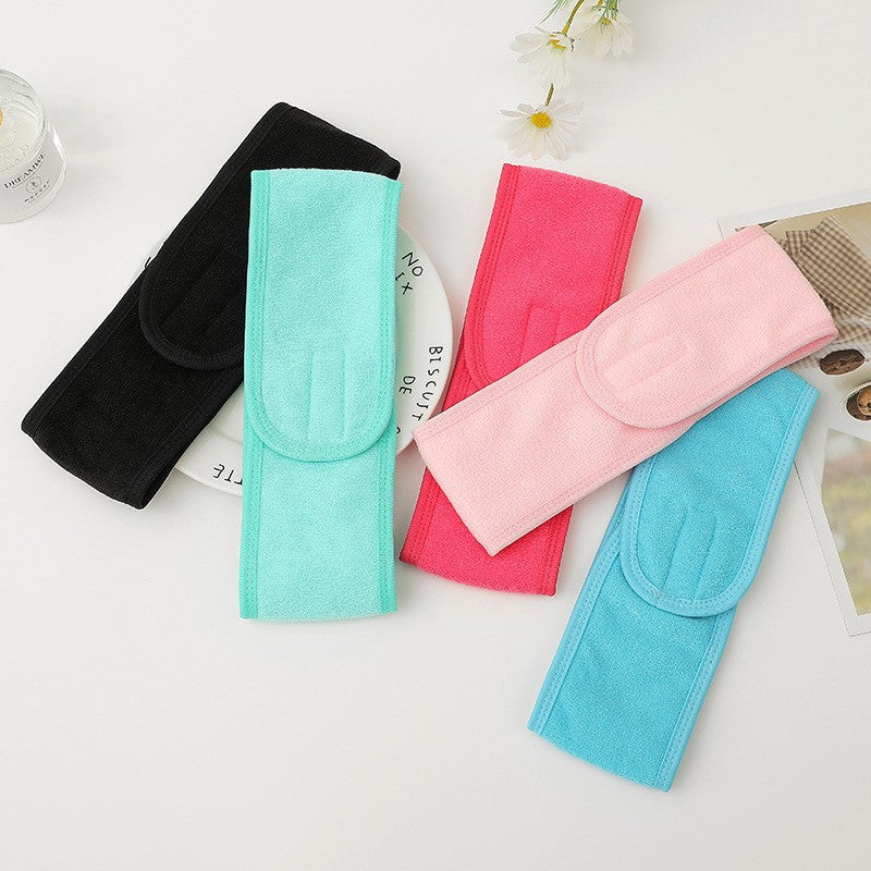 Bandeau de maquillage velcro imprimé épais