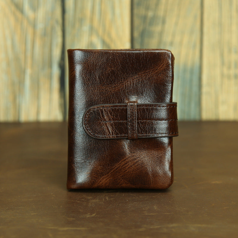 Portefeuille de femmes multi-cartes en cuir véritable