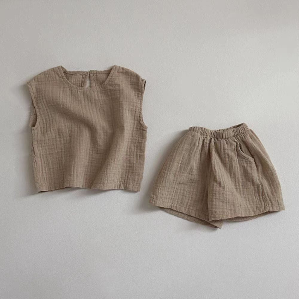Un short de vest respirant set All-matching Des enfants confortables