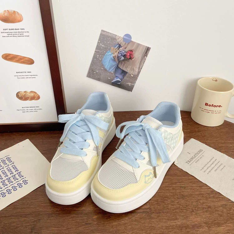 Mignon Cat Design Bas-Top Blanc Chaussures pour femmes