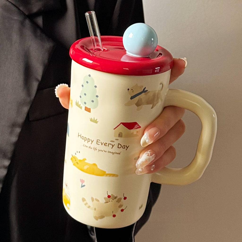 Coffret en céramique maison avec couvercle