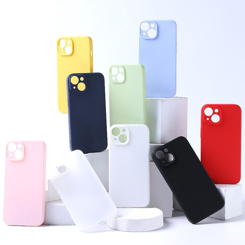 Solide-couleur Versatile Matte TPU Coque Téléphone