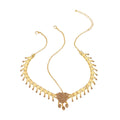 Tassel Forehead Ornament Heart Maang Tikka Ethnic Headpiece for Dance