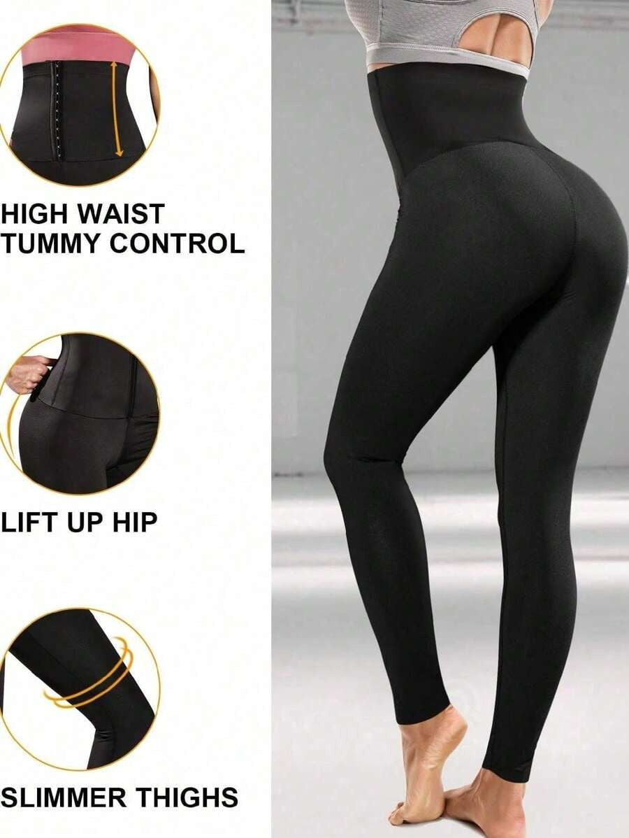 Pantalons de sweat Sauna pour femmes haute pression de compression Lombrage Leggings Workout Thermo Pant W