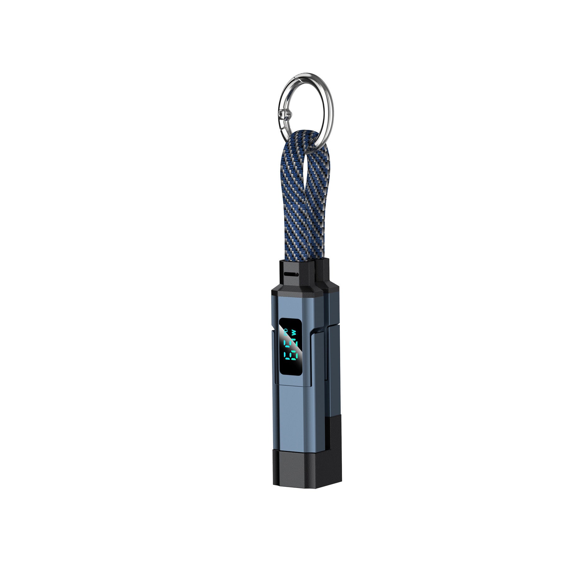 True Digital Display Super-Fast Charging 4-en-1 Câble porte-clés