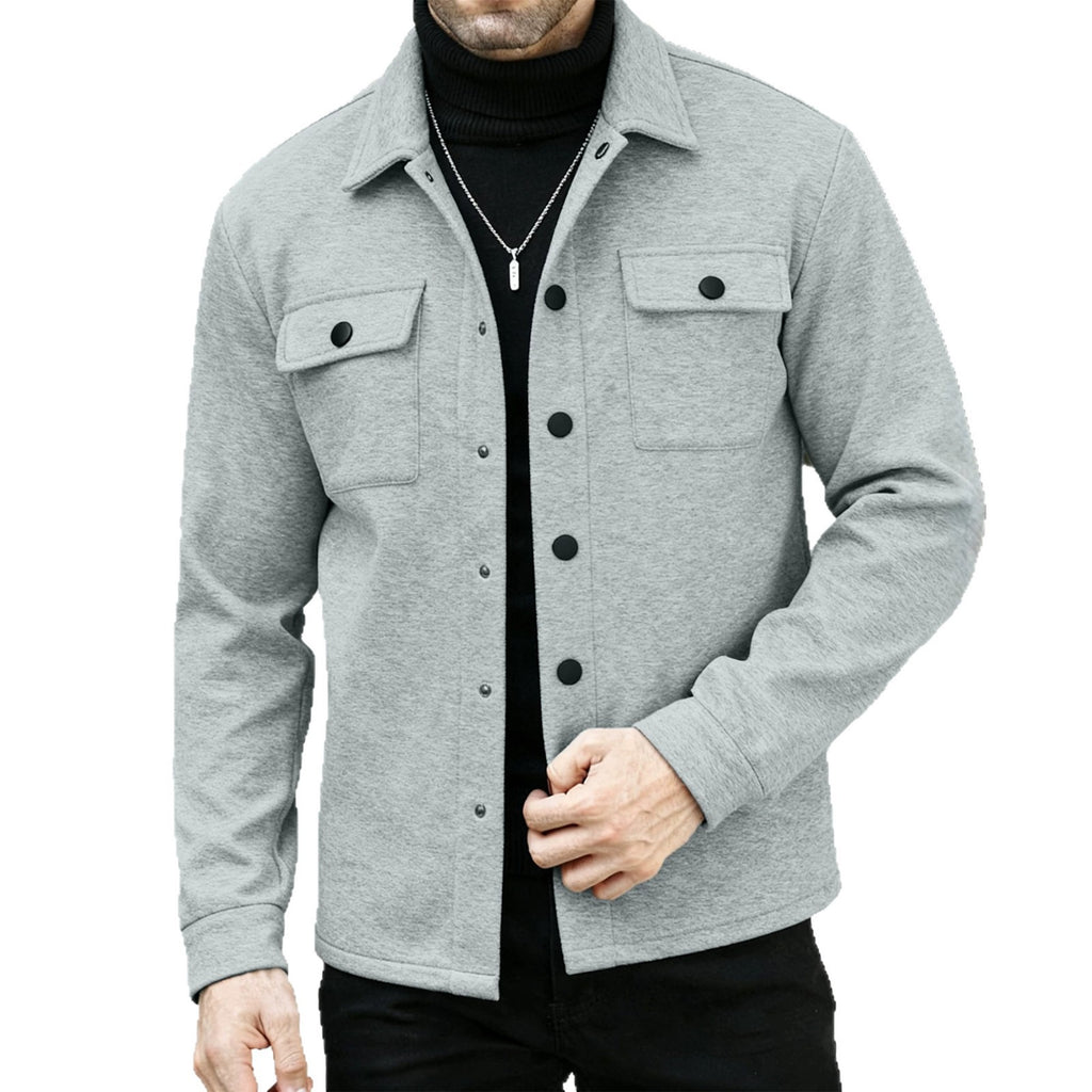 Veste casual homme élégant doublé de polaire Cardigan