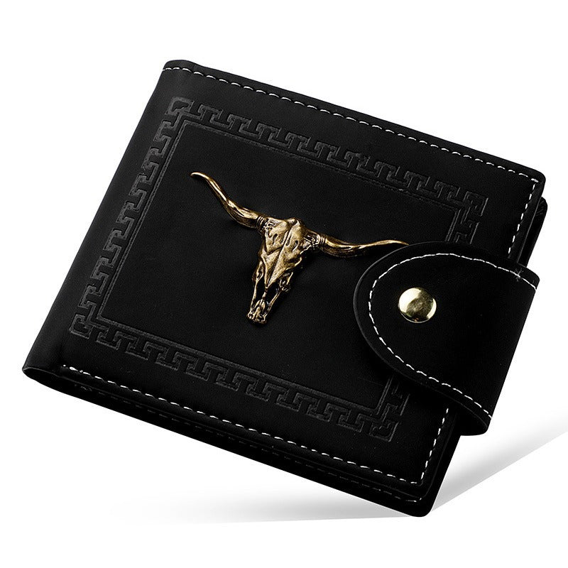 Short hommes cartes multiples fentes Zipper Personality Wallet