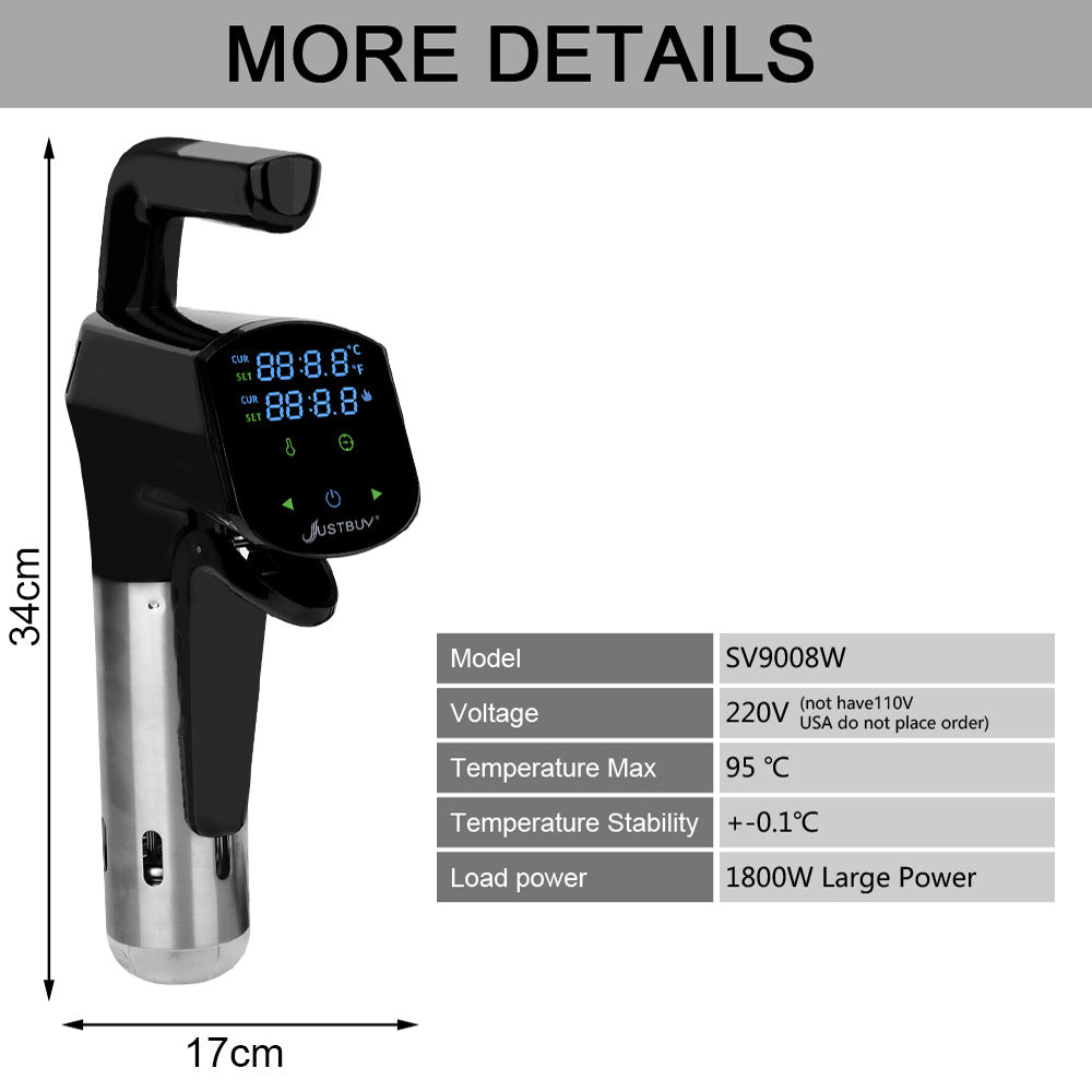 Exclusive Sous Vide Cooker with WiFi Connection