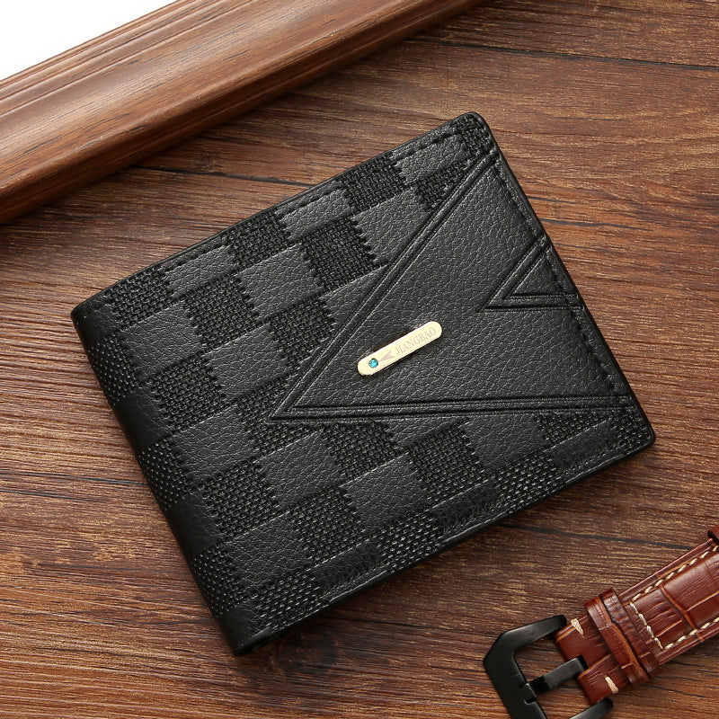 Portefeuille de commerce court pour hommes