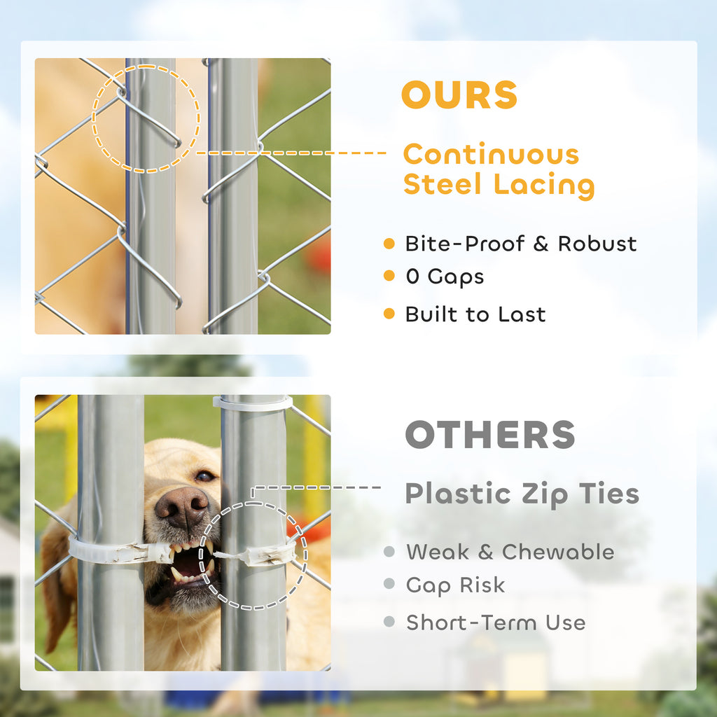 Kennel de chien extérieur robuste avec toit imperméable