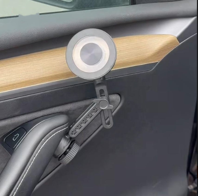 360 Support de téléphone de porte réglable en alliage rétractable pour Tesla Model 3