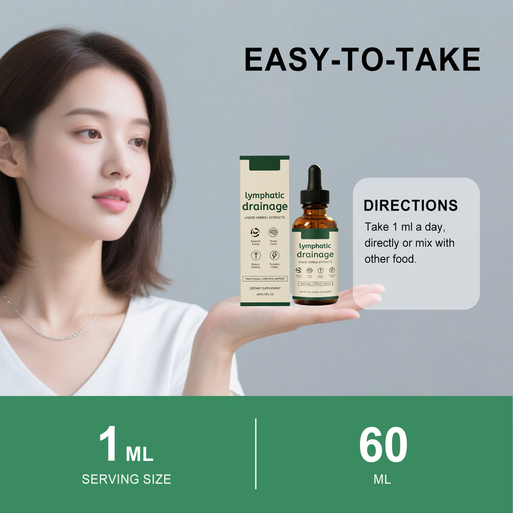Lymphe soutien de la santé gouttes à base de plantes 60ml boîte