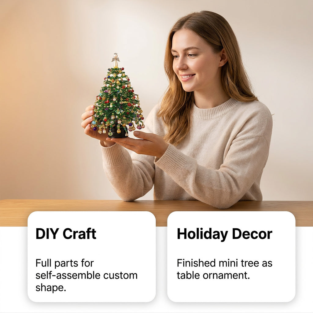 Bricolage perlé de sapin de Noël KitFormes librement personnalisables