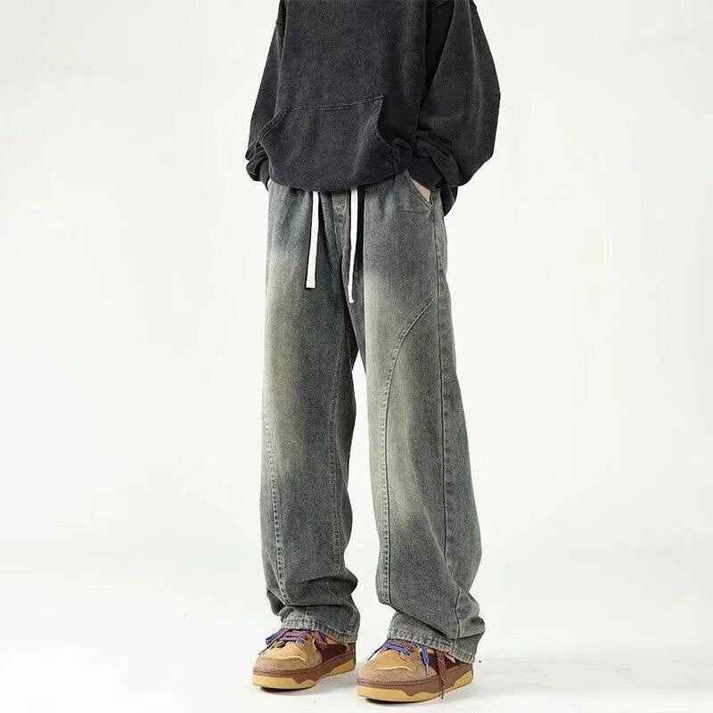 Hommes Relaxed-fit Straight-leg Jeans Denim large-lég