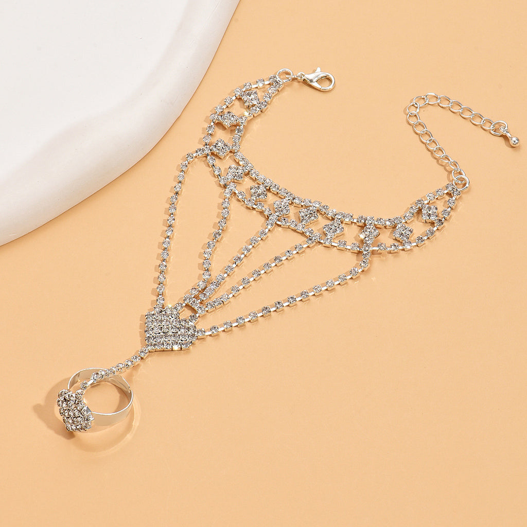 Bracelet de Tassel géométrique incrusté de diamants de style européen et américain