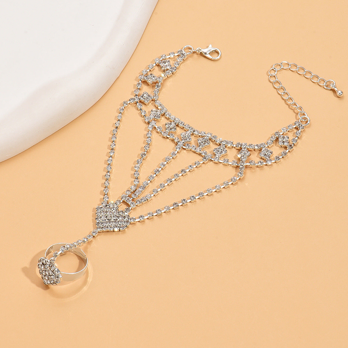 Bracelet de Tassel géométrique incrusté de diamants de style européen et américain