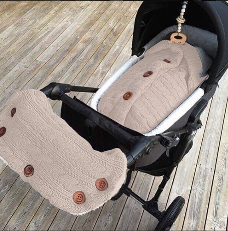 Sac de couchage anti-kick Laine tricoté bébé extérieur