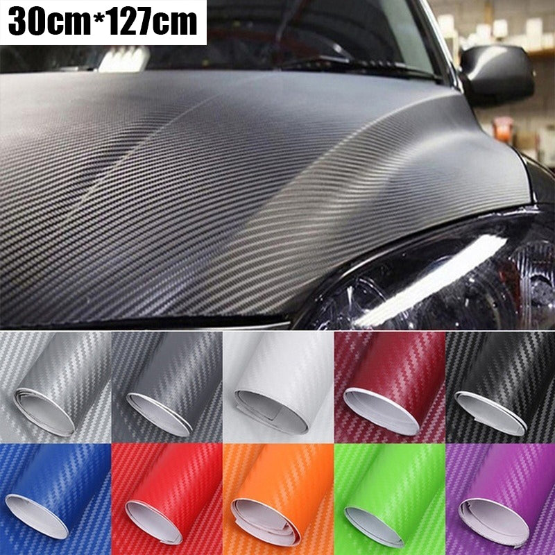 Stickers Fibre de carbone Stéréo 3D Corps de voiture intérieur et décoration extérieure Changer de décor
