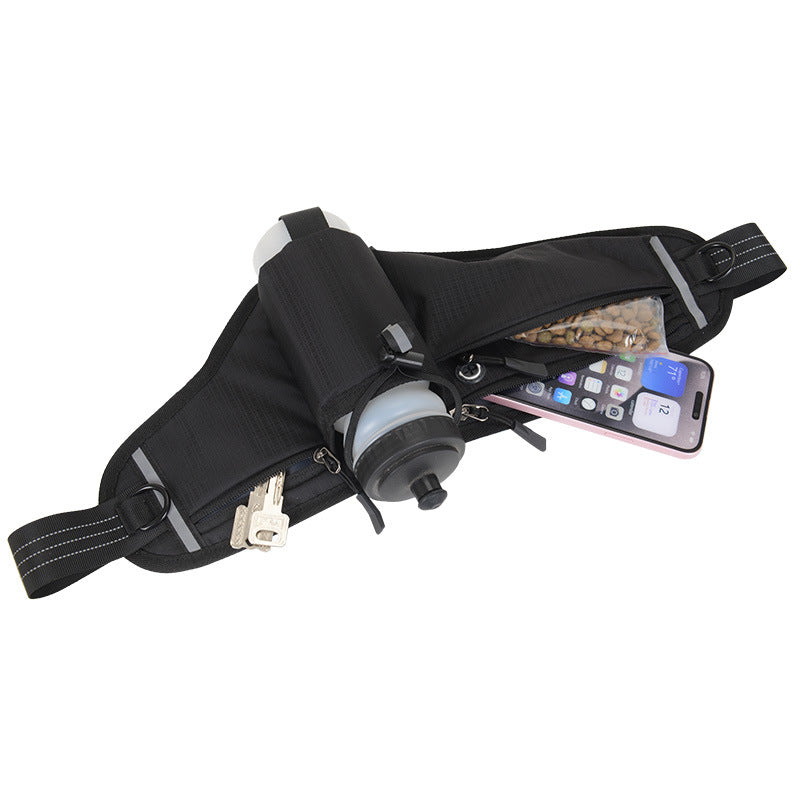 Multifonctionnel Nylon Entraînement serré Étanche Exercise Outdoor Running Belt Bag